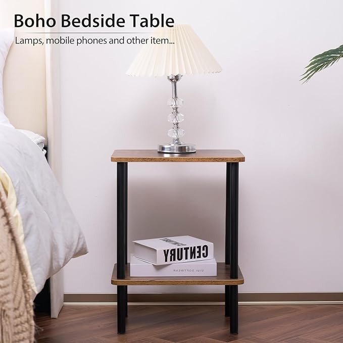 Apicizon 2 Tier End Table, Small Side Table - Image 7