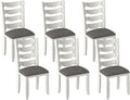 Solid Wood Dining Chair Set of 6, Kitchen Dining Room Chair by Peatuk