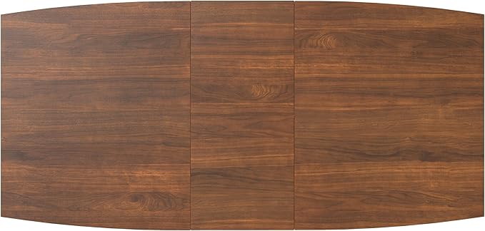 SIMPLIHOME Draper Extendable Dining Table, Solid Wood Walnut Veneer in Walnut - Image 14