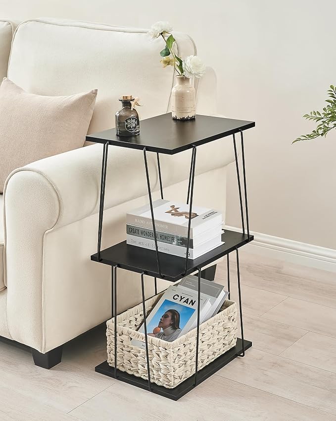 Tall Side Table, Small End Table, 29 inch High Accent Table, Bedside Table - Image 2