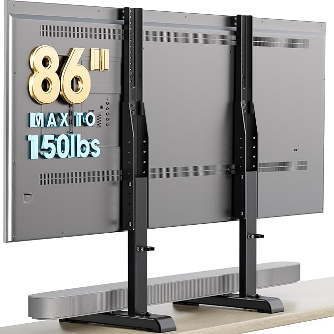 AX WABER Universal TV Stand, Table Top TV Stand Base Replacement by 1