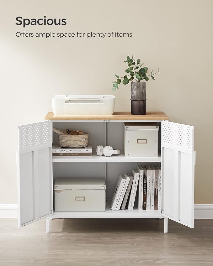 SONGMICS Storage Cabinet, Metal Cabinet, Sideboard - Image 4