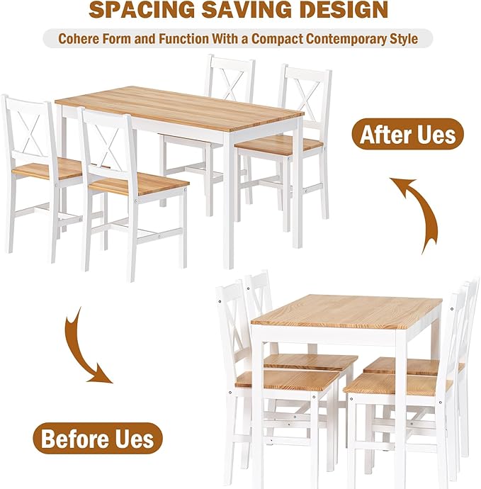 SogesHome 42.52'' Dining Table Set - Image 8