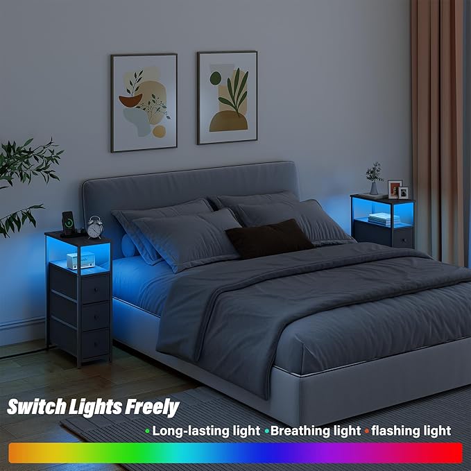 TUTOTAK Narrow LED Night Stand - Image 6