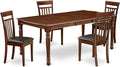 East West Furniture DOCA5-MAH-LC 5 Piece Dining Room Table Set Includes a by EastWestFurniture