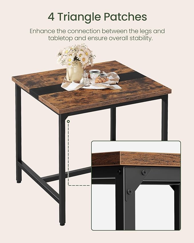 Square Kitchen Dining Table, 29.5'' Dining Table, Small Dining Tables, Writing - Image 8