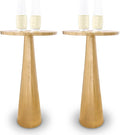 OBJET D'ART Small Round Gold End Tables, Vintage Metal Accent, Coctail and by ObjetDArt