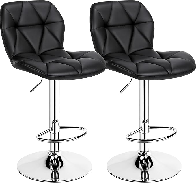 Yaheetech Bar Stools Set of 2, Modern Adjustable Kitchen Island Chairs by Yaheetech