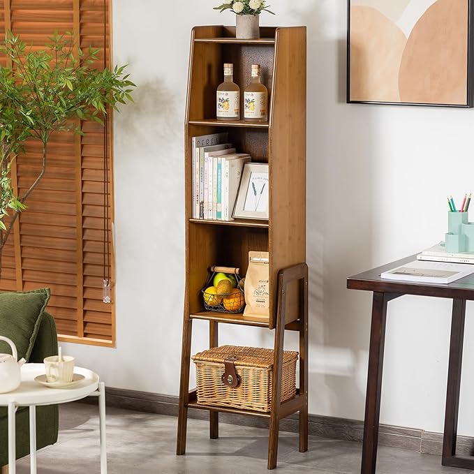4-Tier Bamboo Bookshelf by ABAMFUR