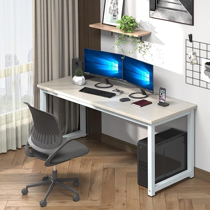 NSdirect Large Office Desk for Home Office, Large 63" Computer Desk Table by NSdirect