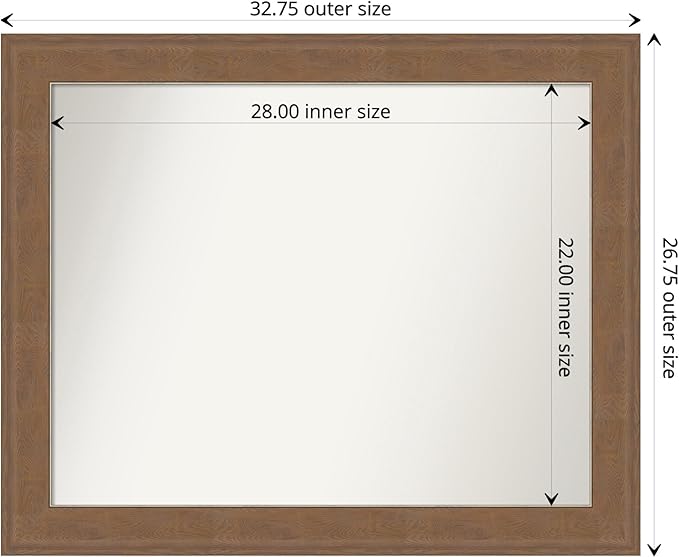 Amanti Art Grey Bathroom Mirror - Image 4