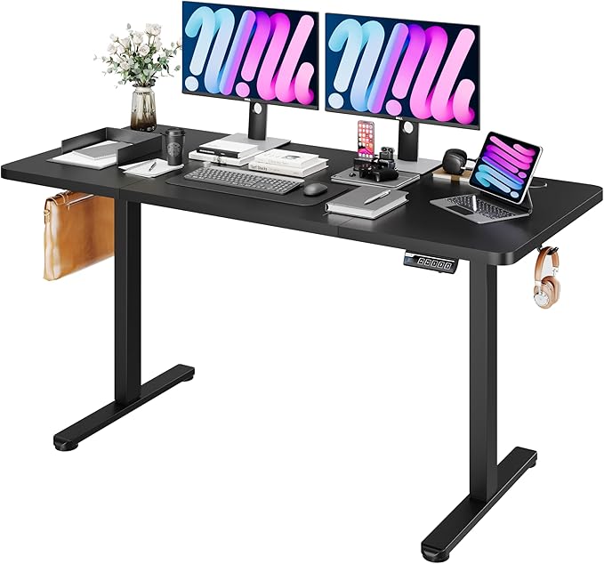 Monomi Electric Standing Desk, 63 x 28 inches Height Adjustable Ergonomic Home by MONOMI