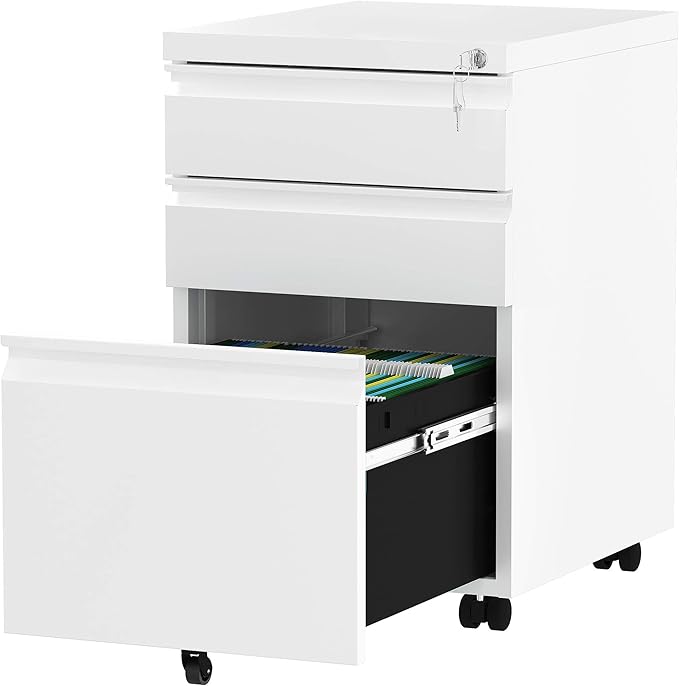 YITAHOME 3-Drawer Mobile File Cabinet by YITAHOME