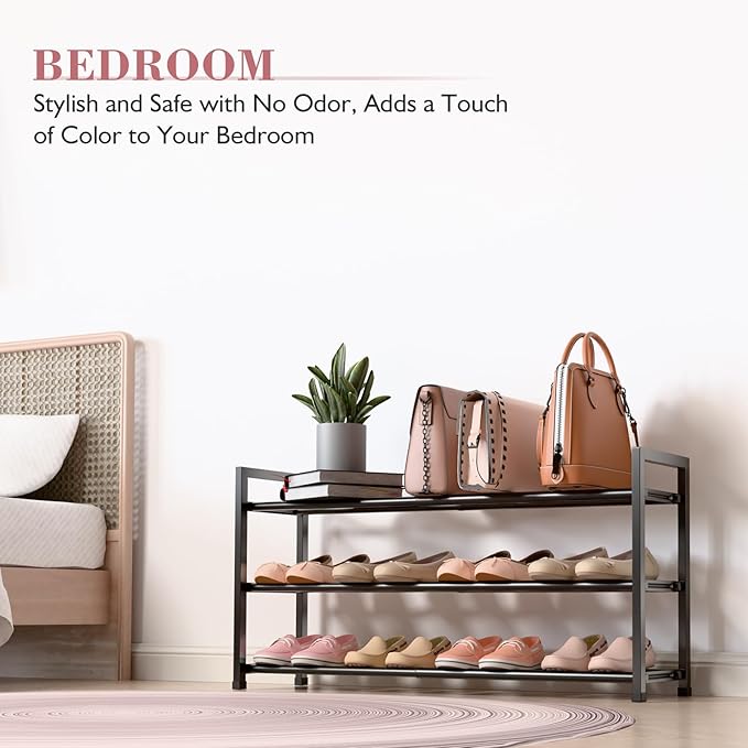 Bumusty 3-Tier Expandable Shoe Rack - Image 6