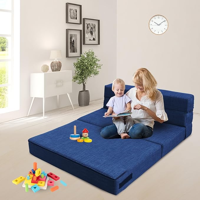 60 Inch Folding Sofa Couch Memory Foam - Image 2