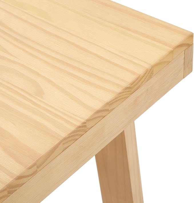 Plank+Beam Classic Rectangular Coffee Table, 40 Inch Farmhouse Coffee Table - Image 4