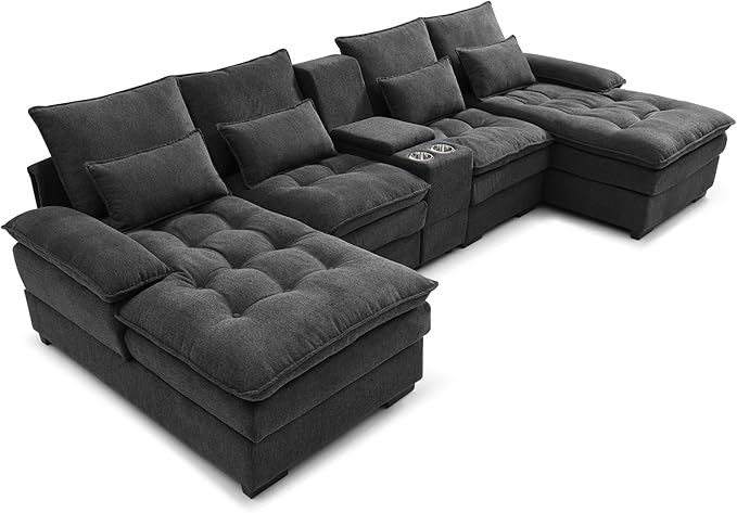 KEIKI 130" U-Shaped 6 seat Sofa - Image 4