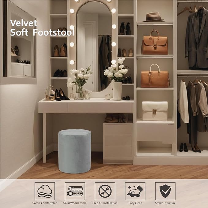 Get Set Style Modern Round Ottoman - Image 4