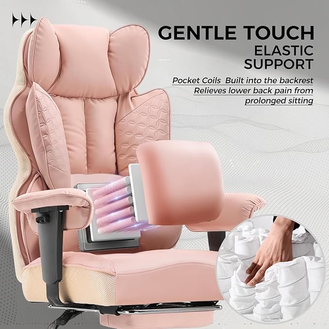 GTRACING Big and Tall Gaming Chair 400lbs Heavy Duty Office Chair - Image 3