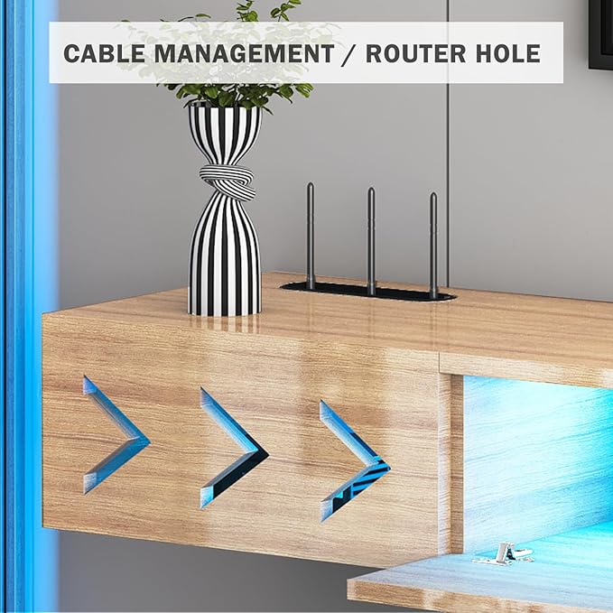 Floating TV Stand, Floating Wall Mounted TV Shelf - Image 4