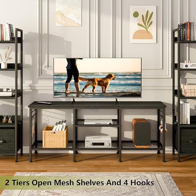 Furologee TV Stand for TVs up to 55 Inch, Entertainment Center - Image 2