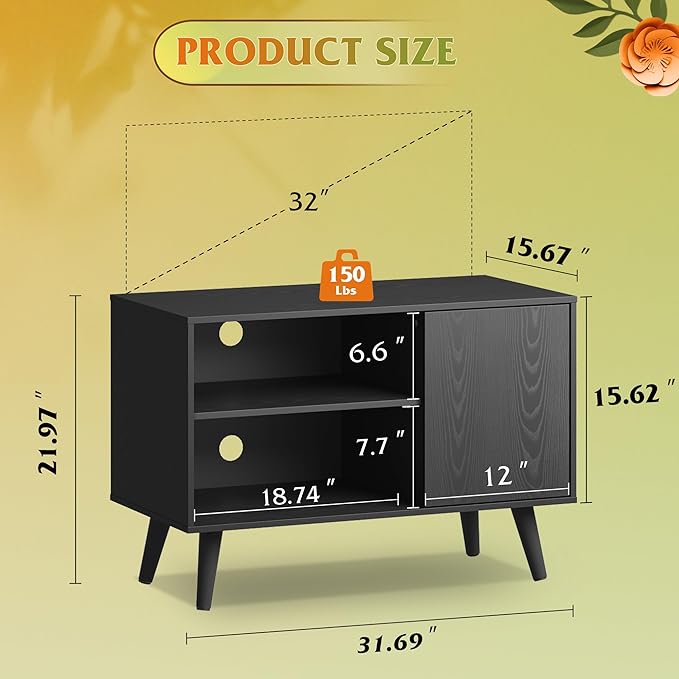 WLIVE TV Stand for 40 Inch TVs, Small Entertainment Center - Image 3