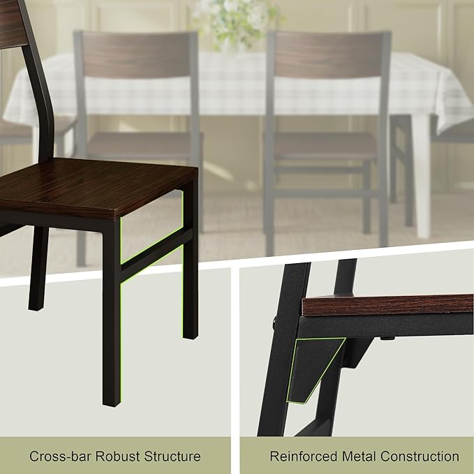 Feonase Dining Chairs Set of 6, Modern Kitchen Chairs - Image 6