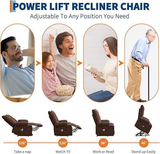 GarveeHome Power Lift Recliner Chair - Image 4