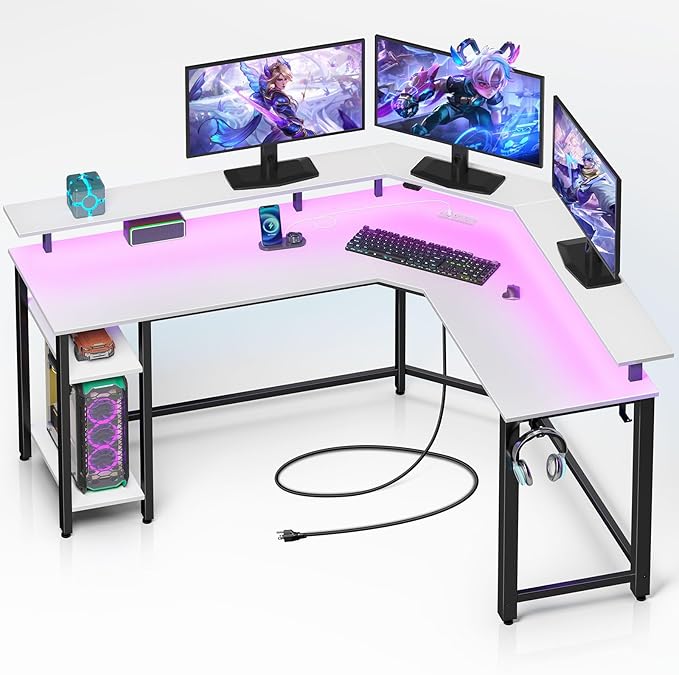 Rolanstar L Shaped Gaming Desk by Rolanstar