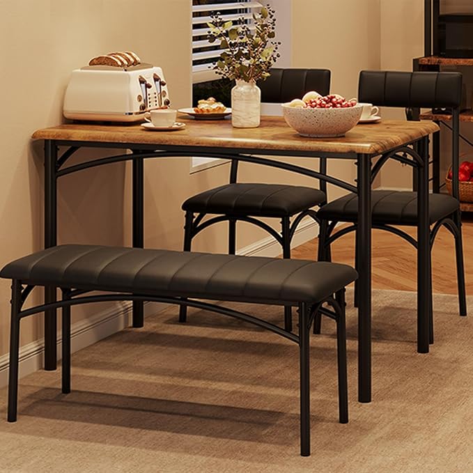 Dining Table Set for 4, Small Dining Table Set by SLEKVERSA
