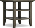 SIMPLIHOME Acadian SOLID WOOD 19 inch Wide Square Transitional End Table in by SimpliHome