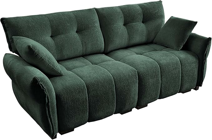 Modern Chenille Fabric 2-Seat Loveseat Sofa, Premium Upholstery Living Room - Image 5