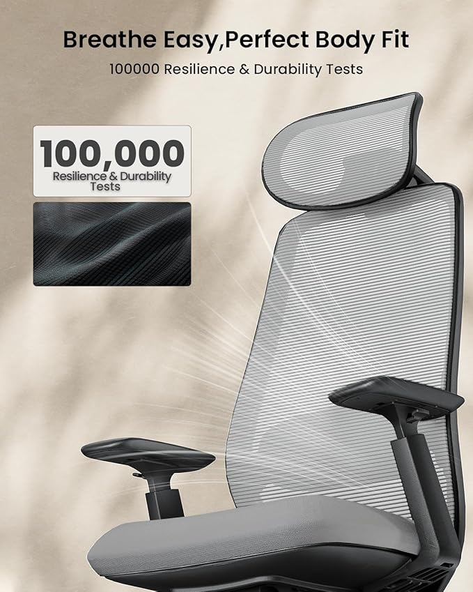 ProtoArc Ergonomic Office Chair – EC200 High-Back Mesh Computer Chair - Image 8