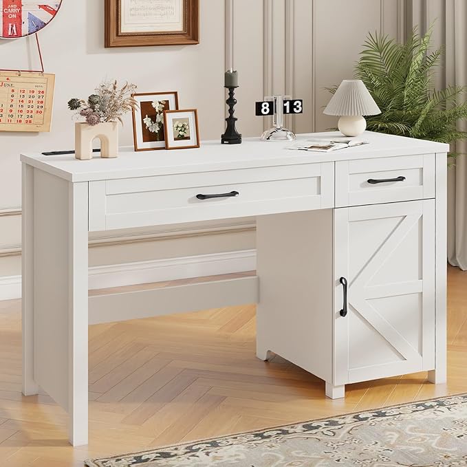 Farmhouse 47" Executive Desk, Computer Desk by Vabches