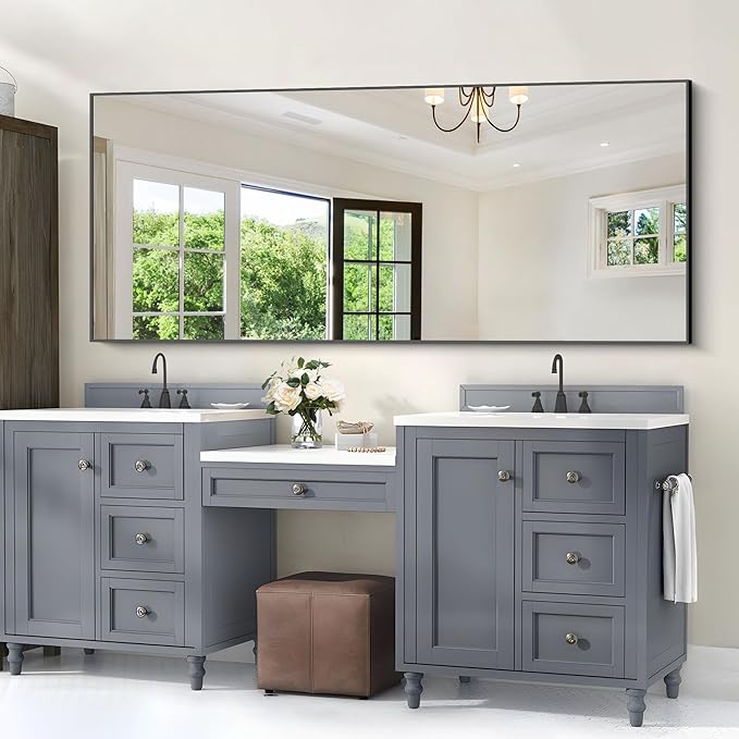 30x72inch Bathroom Mirror, Large Rectangular Wall Mirror - Image 3