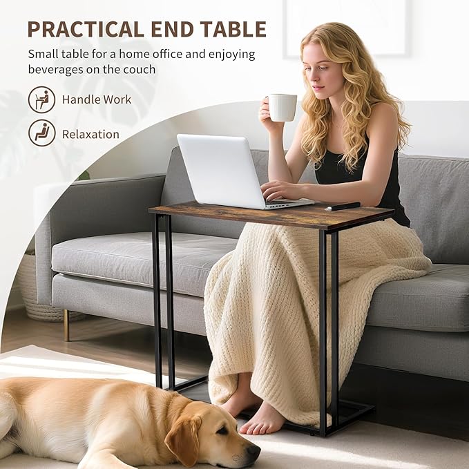 C-Shaped Side Table, Modern End Table - Image 5