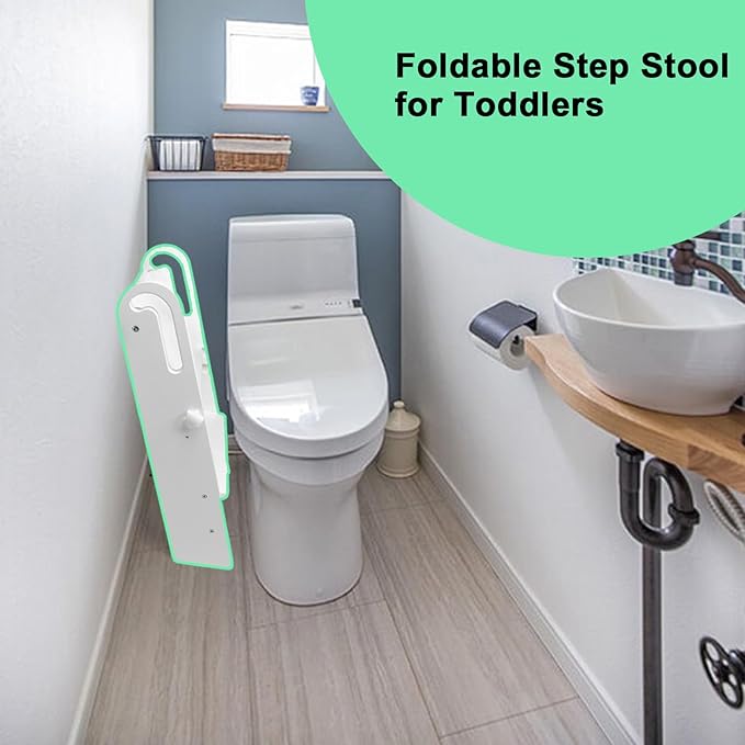 WOOD CITY Step Stool Foldable for Toddlers, Adjustable Kids Step Stool for - Image 5