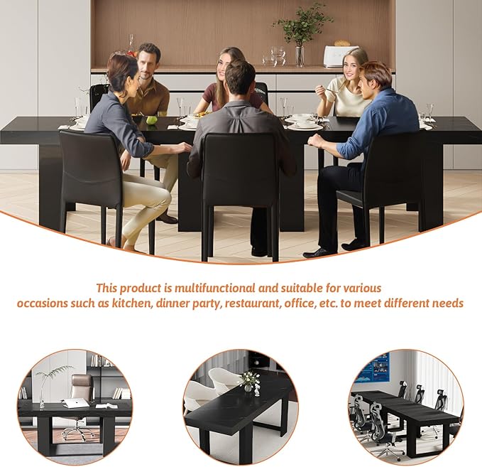 63"-78.74" Rectangular Extendable Dining Table - Image 7