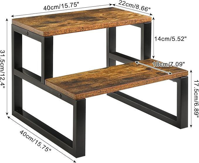 IBUYKE 2-Step Wooden Step Stools - Image 7