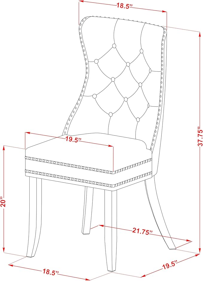 East West Furniture LGDA9-LWH-24 9 Piece Dinette Set Includes a Rectangle - Image 13