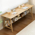 Extra Long Desk with Bookshelf by NELYE