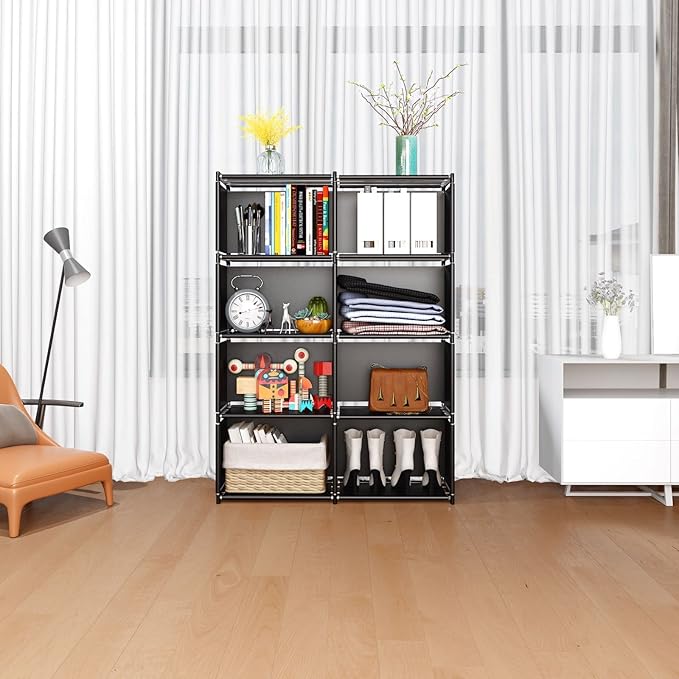 JIUYOTREE 5-Tiers Portable Bookshelf - Image 7