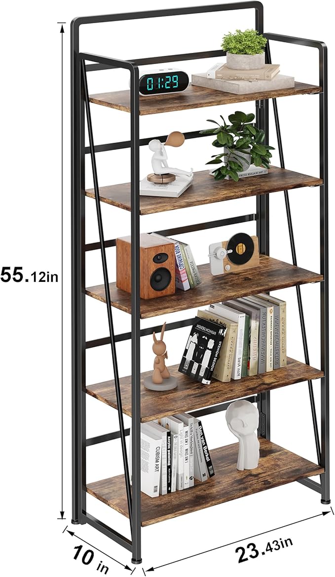 BHG No Assembly Folding Bookshelf - Image 3