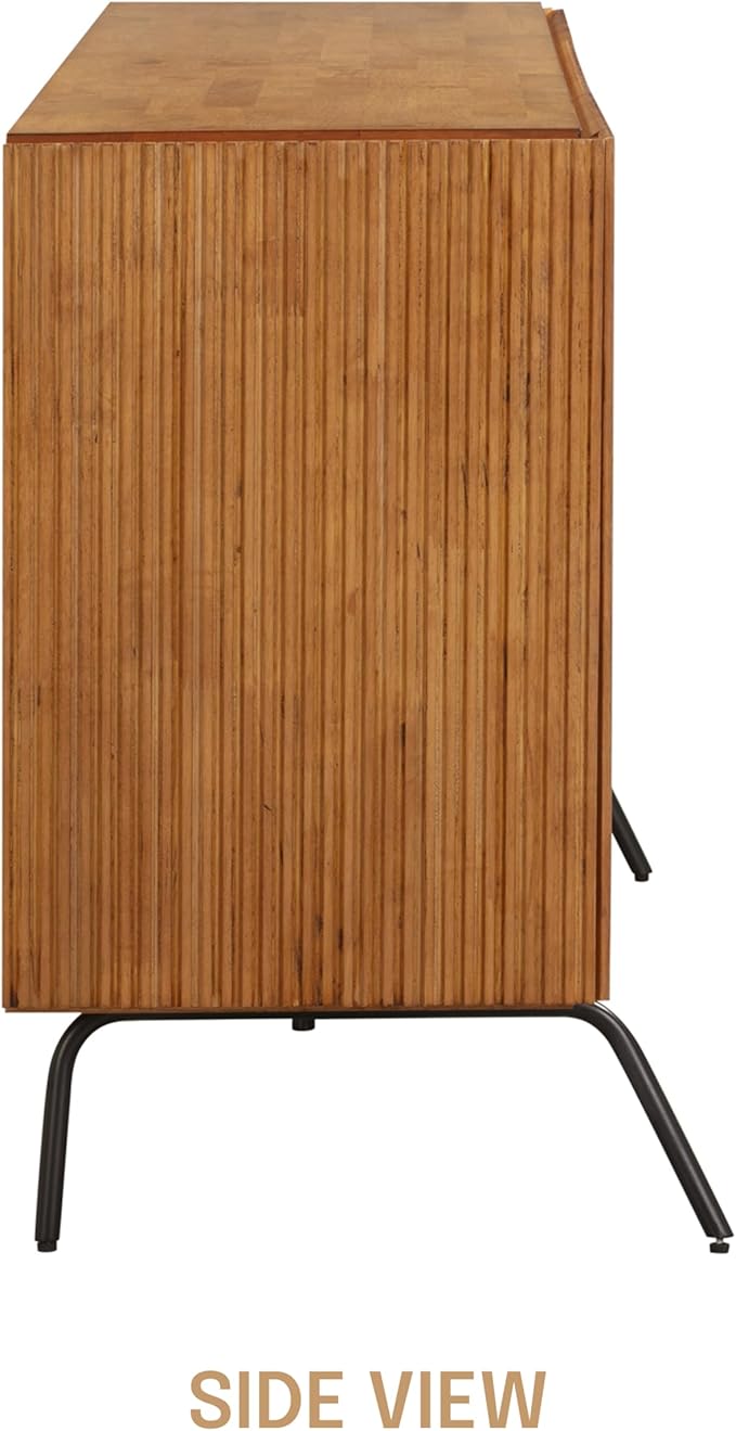 NTC Veil Sideboard with 2 Doors and 3 Drawers, Buffet Cabinet with Vertical - Image 8