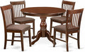East West Furniture HBNF5-MAH-C 5 Piece Dining Table Set by EastWestFurniture