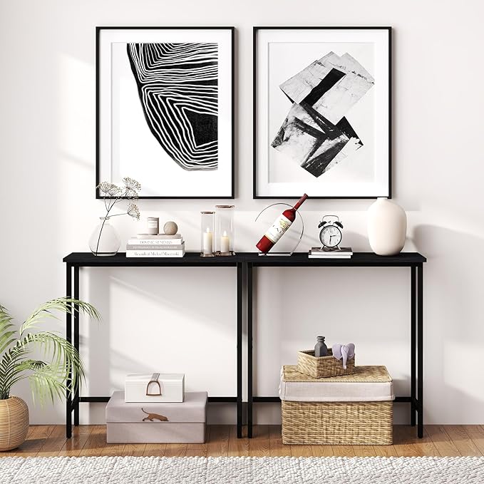 HollyHOME Narrow Console Table, 29.5" Slim Entryway Table, Sofa Stand, Hallway - Image 8