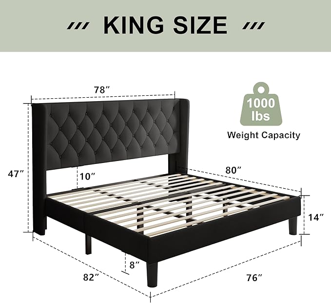 Feonase King Size Bed Frame - Image 2