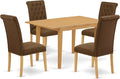 East West Furniture NOBR5-OAK-18 5 Piece Dining Room Table Set Includes a by EastWestFurniture