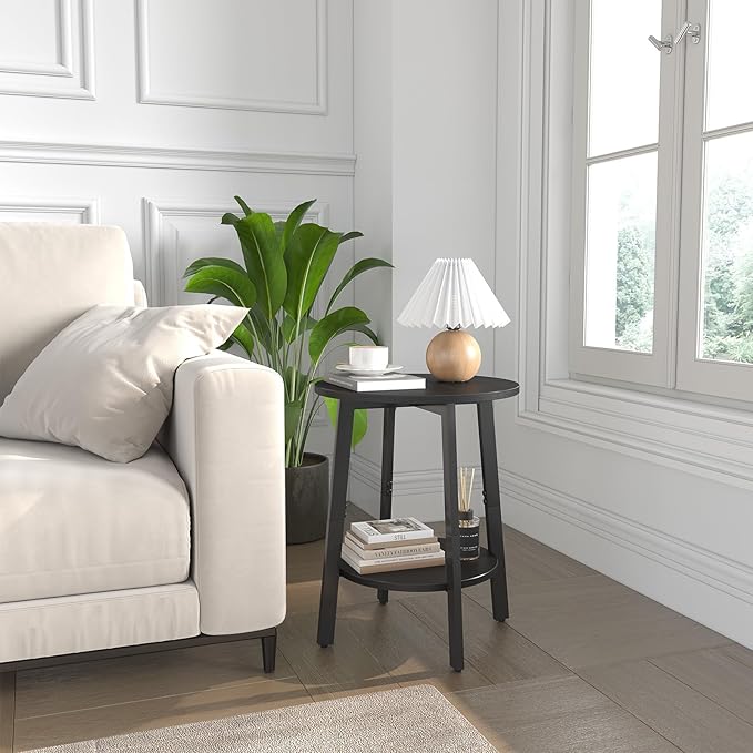 Side Table, Small Round End Table - Image 5