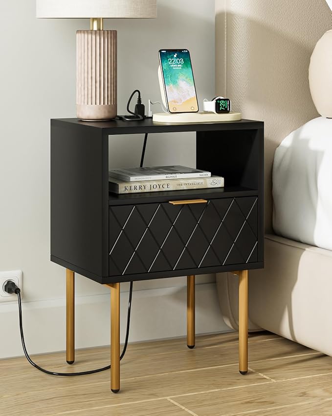 Nightstand, Small Bedside Table by AEPOALUA